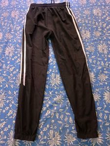 black joggers pants white stripes sweatpants grip