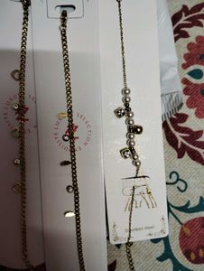 Set of 5 Assorted Anti-tarnish Charm Bracelets