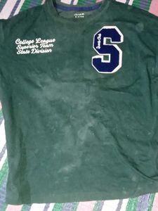 Boys Green Graphic Tee