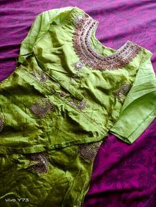 Green Grand Kurthi Dress For Function