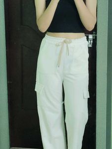 White Cargo Pants