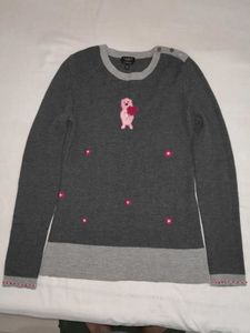Cute Bear Embroidered Sweater