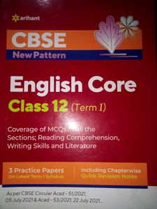 Class XII Arihant English Sample Practice Papers
