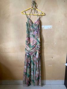 Corset Styled Side Slit Dress
