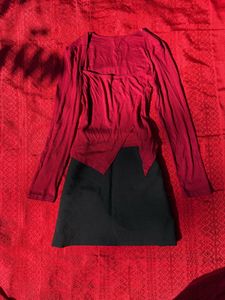 Red &amp; Black co-ord set