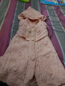 Cute Pink Knitted Hoodie