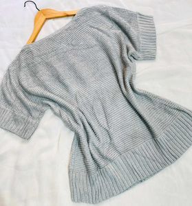 Imported Silver Knit Sweater D