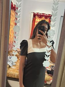 Two-Tone Mini Dress