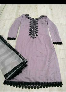 Beautiful Lavender Kurta Set