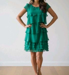 .Tiered Ruffle Dress