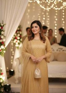 Elegant Gold Kurta Set