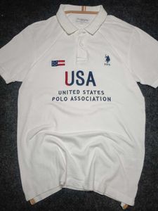 US Polo White Tshirt size M