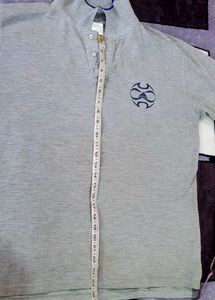 Adidas Grey Collar T Shirt
