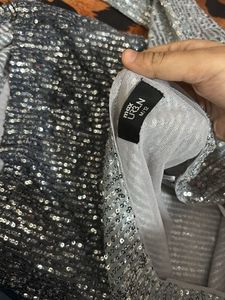 Sparkly Silver Top