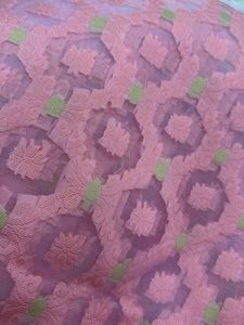 5 Mtr Elegant Banarasi Pink Fabric