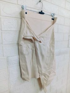 Beige Wrap Skirt