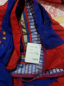 Readytowear Saree With Semi Stitched Blouse