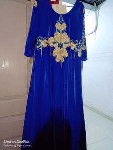 Elegant Blue Ethnic Gown