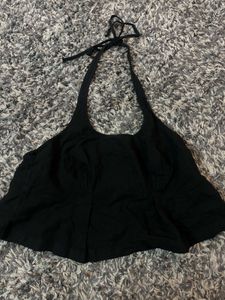 Black Halter Top