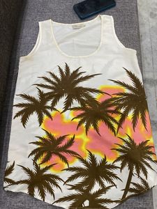 Palm Tree Print Tank Top