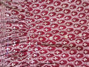 Red &amp; White Printed Dress