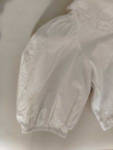 MiuMiu Croped Blouse With Printed Log