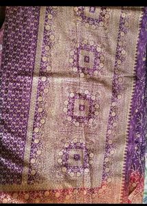 Purple Sequence Saree