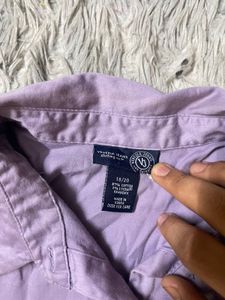 Lilac Button Down Shirt