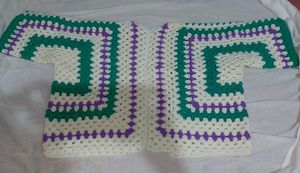 Handmade Crochet Granny Square Cardigan