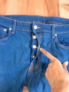 Denim Blue Straight Fit Jeans