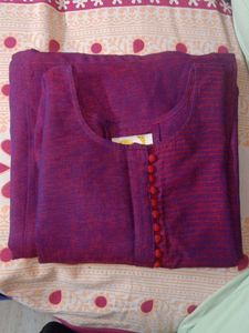 Purple Button-Down Tunic