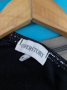 Cover story -Black Party Wear Top