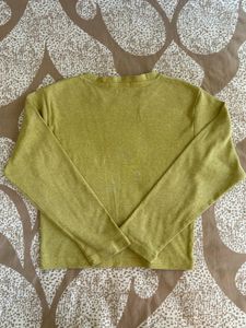 Olive Green Long Sleeve Top
