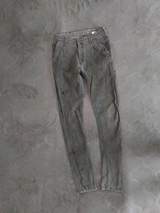 Gray Casual Pants
