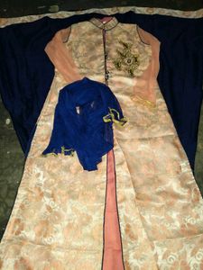Elegant  Kurta Set With Long Skart