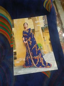 Elegant Blue Saree