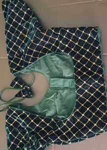 Velvet Emerald Green Blouse