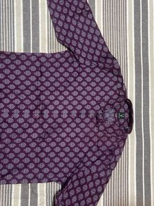 Stylish Purple Print Shirt