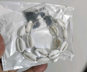 Cowrie Shell Hoop Earrings (New But No Price Tag)