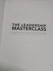 Leadership Masterclass Book Business Ideas
