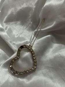 Heart Rhinestone Hair Clip
