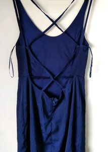 Black Design Sexy Blue Dress