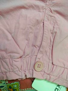 Pink Cotton Shorts