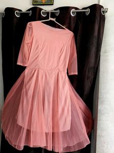 Pink Fit & Flare Dress