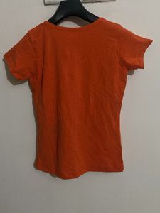 Orange Fitted Top