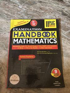 Examination handbook mathematics second PUC