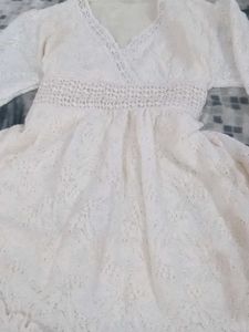 Zara Off White Mini Dress