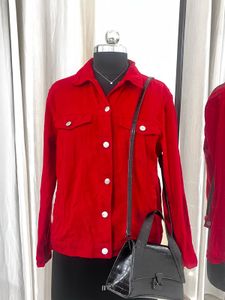 Red Denim Jacket