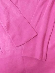 Pink Turtle Neck Oversized Top