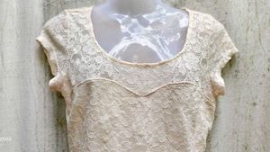 Elegant Lace Peplum Top